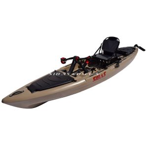 LION Каяк для риболовлі SIBAS з педальним приводом і рульовим управлінням