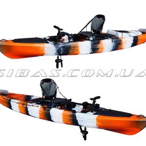 LION Каяк для риболовлі SIBAS з педальним приводом і рульовим управлінням